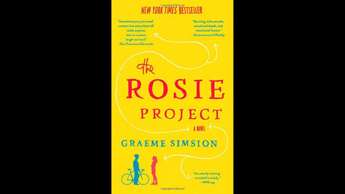 <strong>"The Rosie Project,"</strong><strong> by Graeme Simsion: </strong>Can love be a science? Socially bumbling genetics professor Don Tillman hopes so, as he sets out to find a wife in an orderly, evidence-based fashion. What he doesn't count on is chemistry with a totally unlikely candidate. Charming, funny, and endearing.
