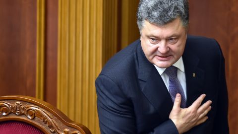 Ukraine's President Petro Poroshenko scheduled new elections.