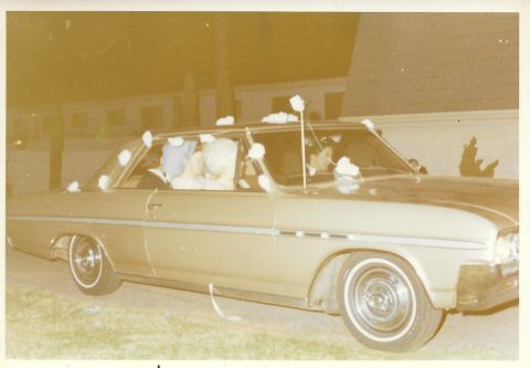 When <a href="http://ireport.cnn.com/docs/DOC-1142579">Kathi Cordsen</a> got married in January 1970, she and her husband left the wedding reception in her mother-in-law's 1964 Buick Skylark. They didn't realize it at the time, but that car was a wedding present. "We drove it home on our wedding day and never had to give it back," she said. "My husband and I were pretty shocked and extremely happy."