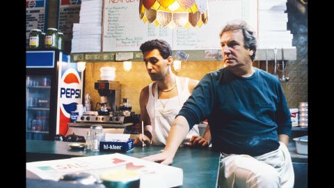 Sal, played by Danny Aiello, right, owns a local pizzeria, an Italian in what's become an African-American neighborhood. His son Pino (John Turturro) is prejudiced against the locals. The pizzeria, a neighborhood gathering spot, eventually becomes the center of trouble.