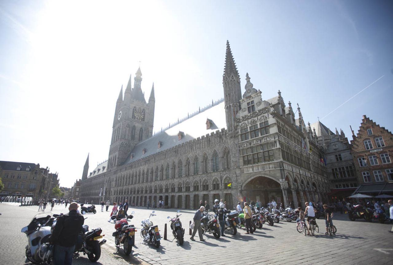 This year marks the first time the Tour de France passes through the Belgian town of Ypres -- a route chosen to commemorate the millions who died a century ago on nearby World War I battlefields.