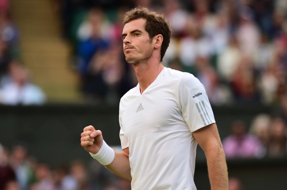 Andy Murray delighted his home fans on Centre Court with an evening stroll against Roberto Bautista Agut o f Spain.