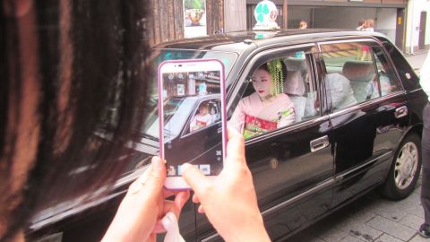 Kyoto's historic Gion district is a popular destination for those hoping to photograph geisha.  