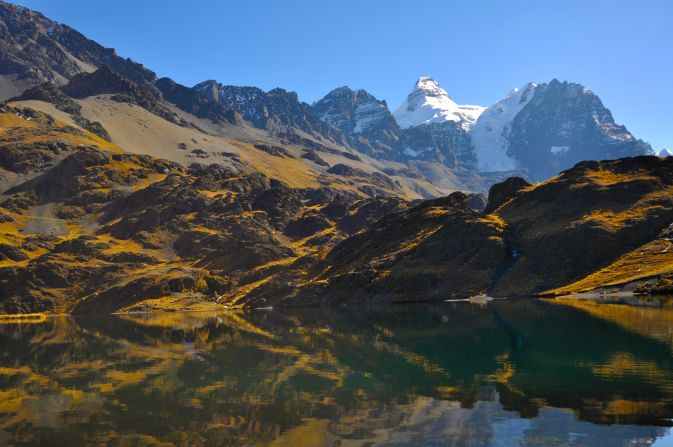 Nanavati has also spent two weeks mountaineering in Bolivia (pictured), doing Polar training in Norway and swimming with sharks in South Africa.