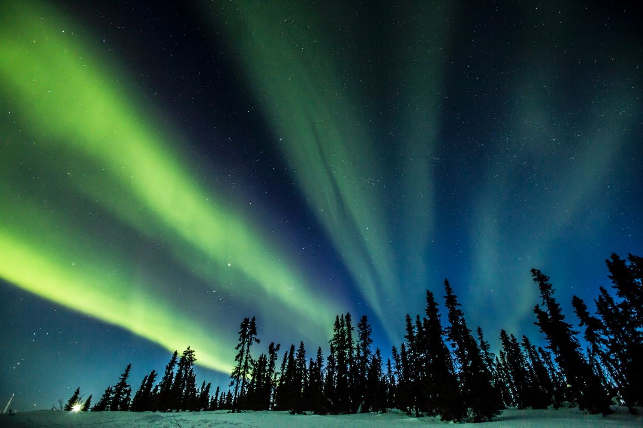 <strong>Northern Lights: </strong>Canada's Yukon territory is one of the best places in the world to check out the Northern Lights, as seen here on the Eagle Plains, says Hannah Tydeman-Klassen, founder and director of Curio Trips. 