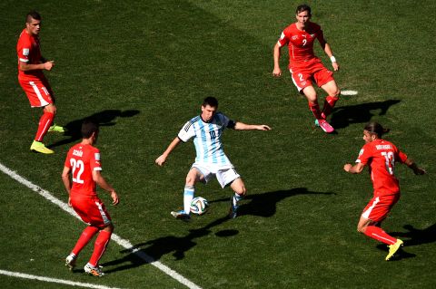 Messi was a marked man during Argentina's last 16 match against Switzerland and will receive similar attention from the Dutch in Wednesday's semifinal. 
