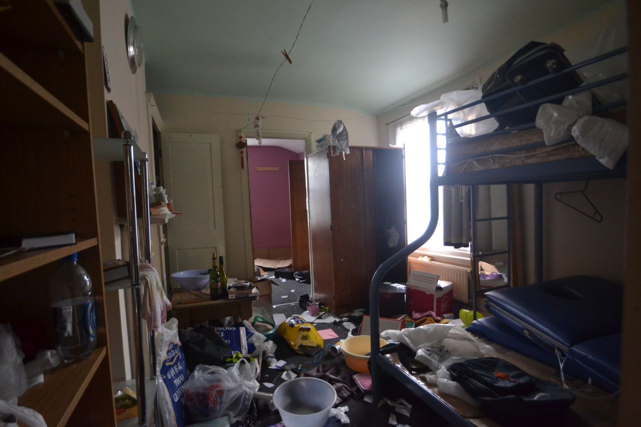 Items clutter the floor of a three bedroom house in Peckham, south London, that owners and estate agents hope to sell for £650,000 ($1.1 million).