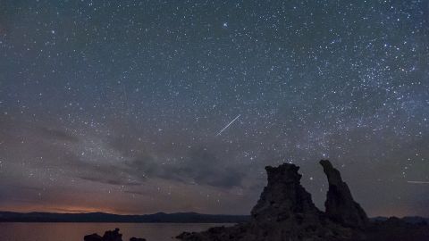 Here's an example: California-based iReporter Cat Connor photographed the Camelopardalids meteor shower over Mono Lake in Lake, Lee Vining, California, in the early morning hours of May 24. 