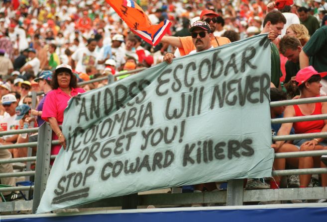 Escobar's death came at a volatile and violent chapter in Colombia's history. But its current crop of players have been an exuberant presence at this World Cup.