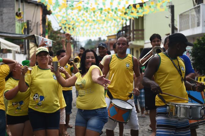 Although the run up to  World Cup was overshadowed by the threat of protests and riots, the Brazilians have reveled in their team's progression to the quarterfinals.