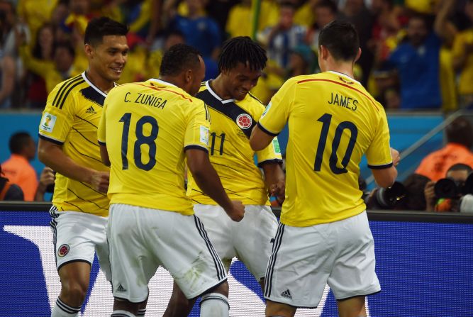 Escobar's murder was a dark moment in the country's history, but this new generation has danced its way into the quarterfinals, arguably led by the player of the tournament -- James Rodriguez. 