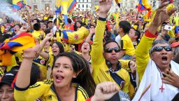 Colombia World Cup Fans Bogota