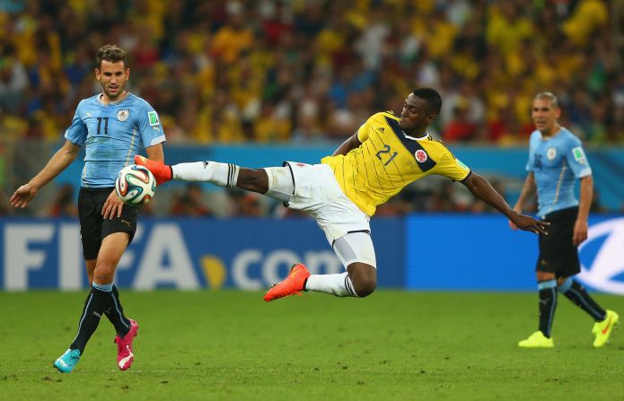 With Falcao out of the tournament Porto's Jackson Martinez is the man tasked with leading the Colombian attack.