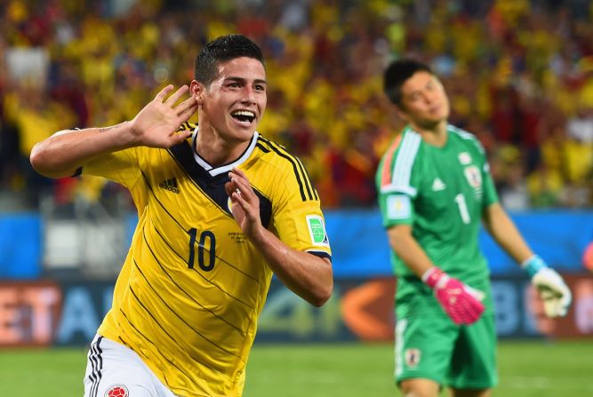 But then Rodriguez, who has scored five goals at the World Cup, turned up.