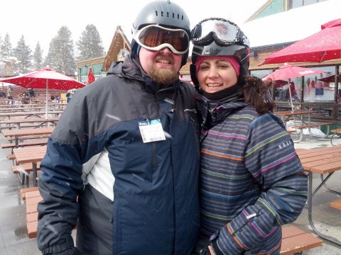 By March 2013, Rob had lost 47 pounds and felt good enough to go skiing for the first time in more than 10 years. 