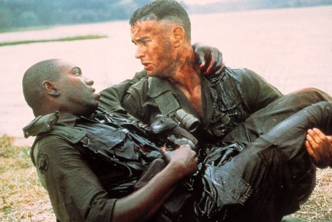 Mykelti Williamson, left, stars as Gump's Army buddy Benjamin Buford "Bubba" Blue, who has an affinity for shrimp. 