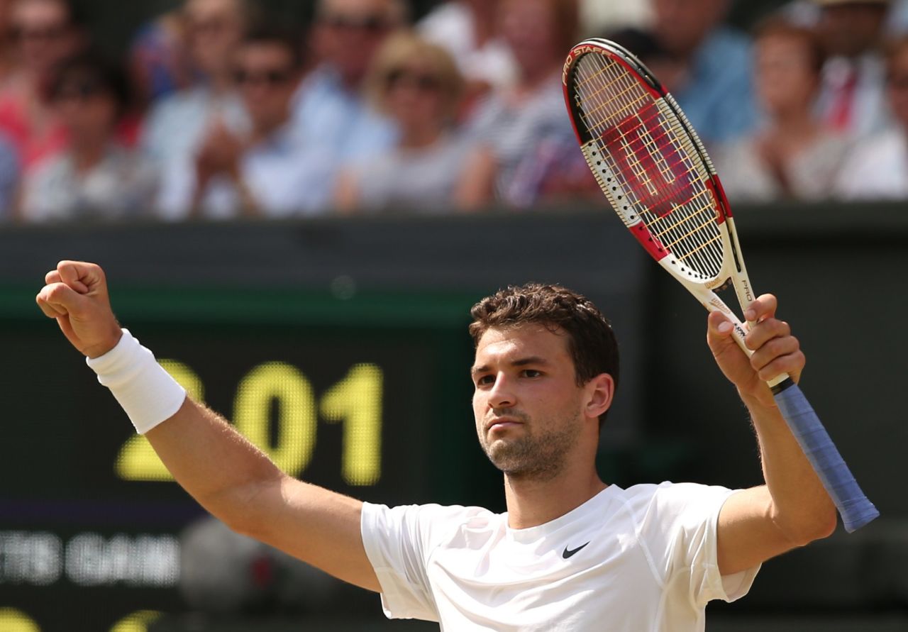 Dimitrov held his nerve to win the final set 6-2 and reach the first grand slam semifinal of his career.