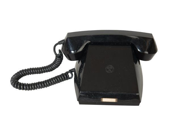 <strong>"Vertushka" Dial-less Telephone</strong><br /><br />This telephone is dial-less because there was only one number a Soviet caller using it could ring: The Kremlin. It would only have been found in the offices of high ranking military officials or big factory owners. When the caller reached the Kremlin, they would have automatically been directed to the person they wanted to talk to.<br /> <br />"So if you had one, in a way you were very proud of it, but also it meant you had to up your game," said Chiriac.