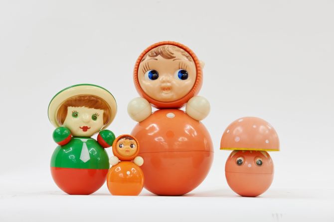 <strong>Nevalyashka Dolls, from 1958</strong><br /><br />Fifty defining objects -- often beloved Eastern Bloc staples like this Nevalyashka roly-poly doll -- have been gathered together in a new exhibition at <a href="index.php?page=&url=http%3A%2F%2Fwww.grad-london.com" target="_blank" target="_blank">the Gallery for Russian Arts and Design</a> in London. "Work and Play Behind the Iron Curtain" explores the changes in Soviet design from the 1917 Revolution to Perestroika.<br /><br />Product design "really only emerged with Khruchshev's thaw," said gallery founder and exhibition co-curator Elea Sudakova. "Of course goods were made [before that], but aesthetically they really looked terrible...people didn't have toys, they had nothing around them."<br />