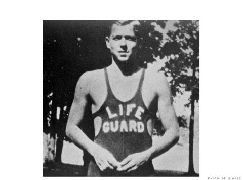 Reagan served as a lifeguard in his youth, eventually saving 77 swimmers over seven summers in Dixon, Illinois, according to the Ronald Reagan Presidential Foundation. 