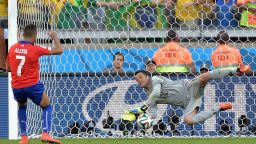 Julio Cesar Penalty Save World Cup