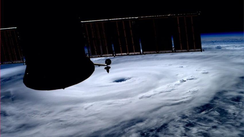 Astronaut Reid Wiseman posted this photo of Hurricane Arthur as seen from the International Space Station to Twitter.