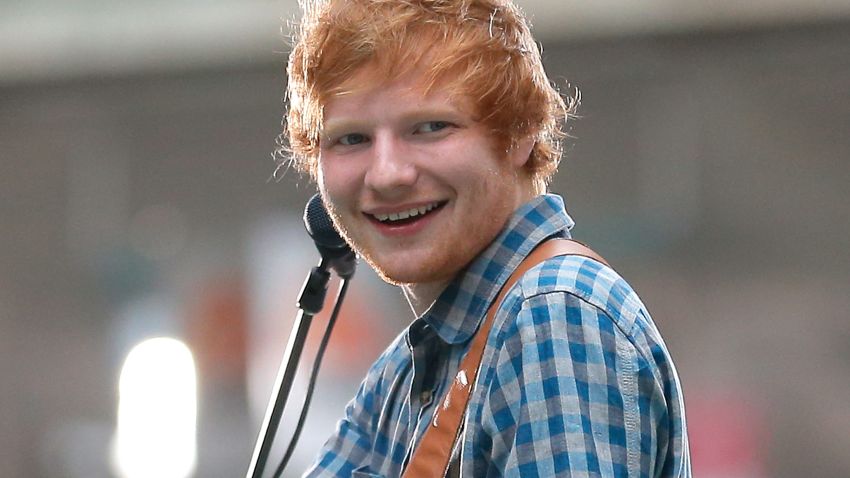 Ed Sheeran grooves on the "Today" show on July 4.