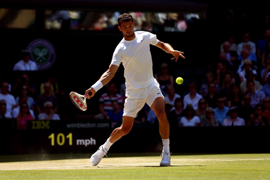 Grigor Dimitrov defeated defending champion Murray to reach his first every grand slam semifinal. 