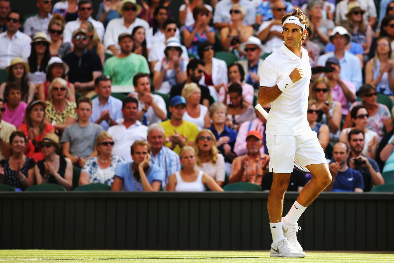 Federer went on to serve out the set and take a 2-0 lead going into the third.
