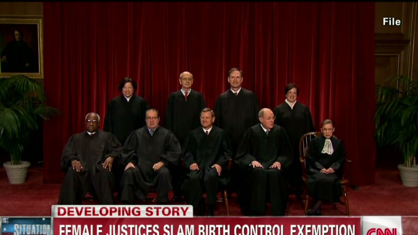 tsr sot brown female supreme court justices contraceptives ruling_00001811.jpg