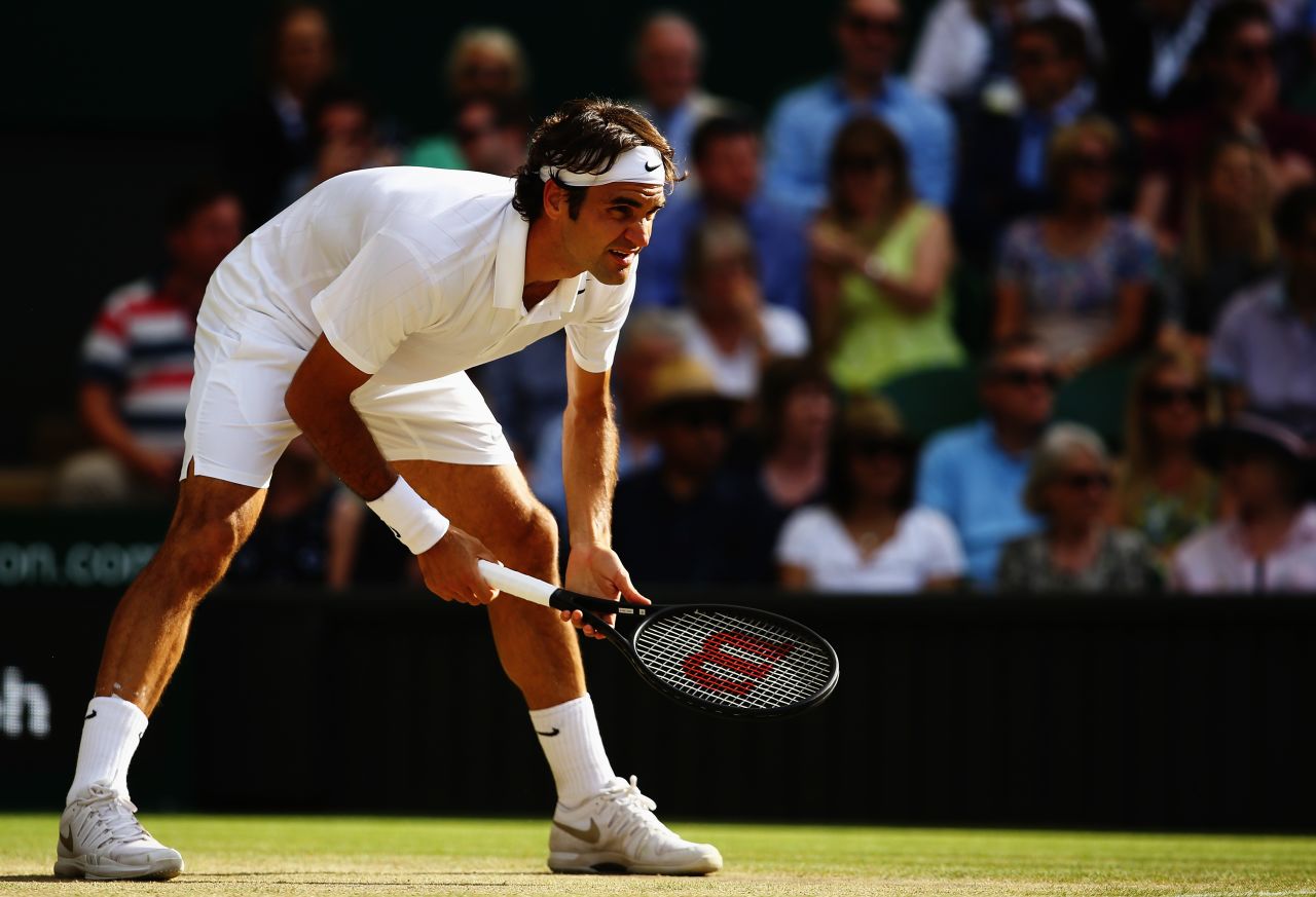 As went the second, so did the third. Federer broke Raonic at 4-4 meaning he would have the chance to serve out the match at reach the Wimbledon final for a tenth time.