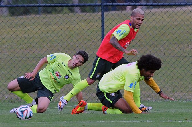 Colombia's conquerors Brazil have been training in Teresopolis ahead of its last four clash with Germany on Tuesday. 