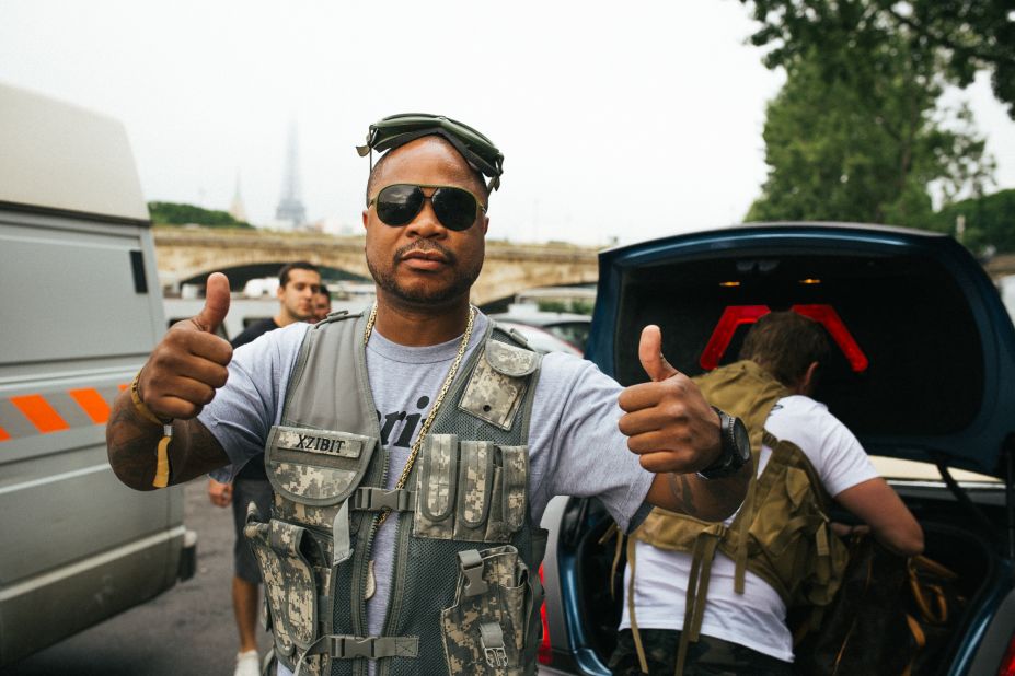 "There's no purpose to it," grins rapper Xzibit one foggy morning in France. "It's the camaraderie -- the brotherhood."