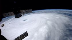 Typhoon Neoguri is pictured directly over Okinawa, Japan from the International Space Station on Monday, July 7, 2014.