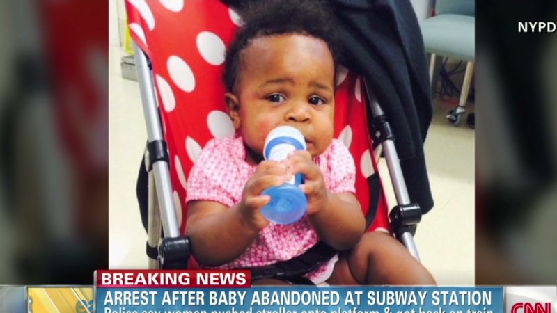 Baby abandoned on New York subway platform | CNN