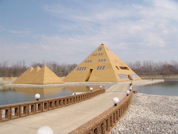 The six-story Gold Pyramid House in Wadsworth, Illinois, is a shrine to ancient Egypt, where visitors have toured the 17,000 square foot house since the late 1970s.