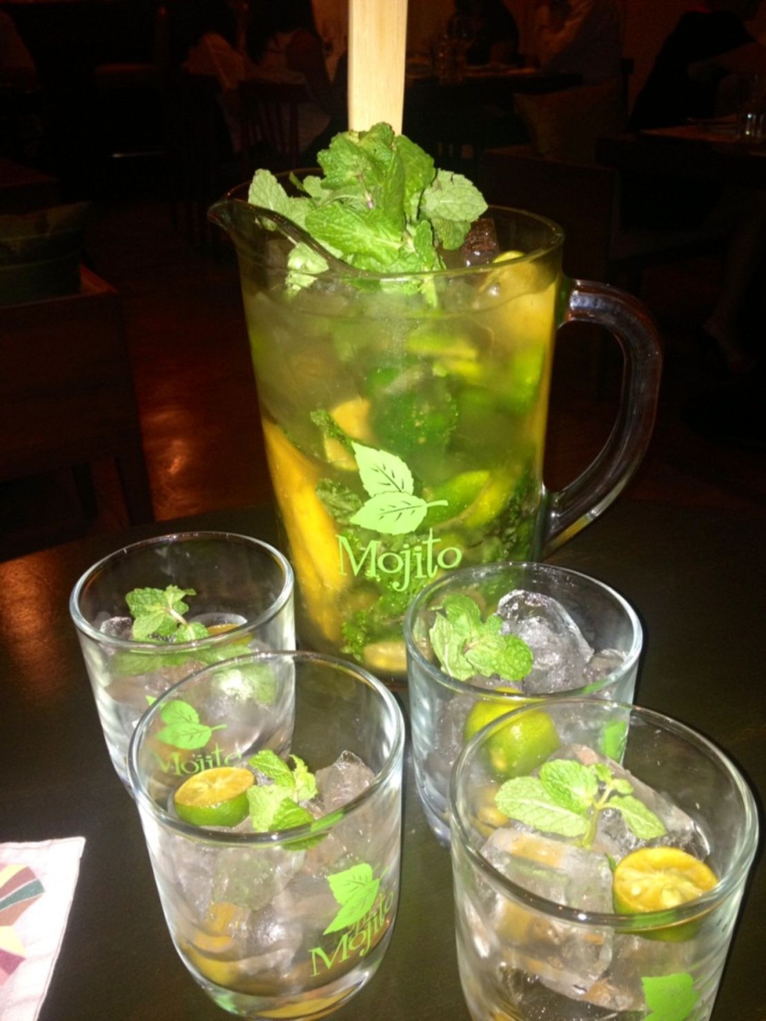 Mango Mojito at Las Flores.