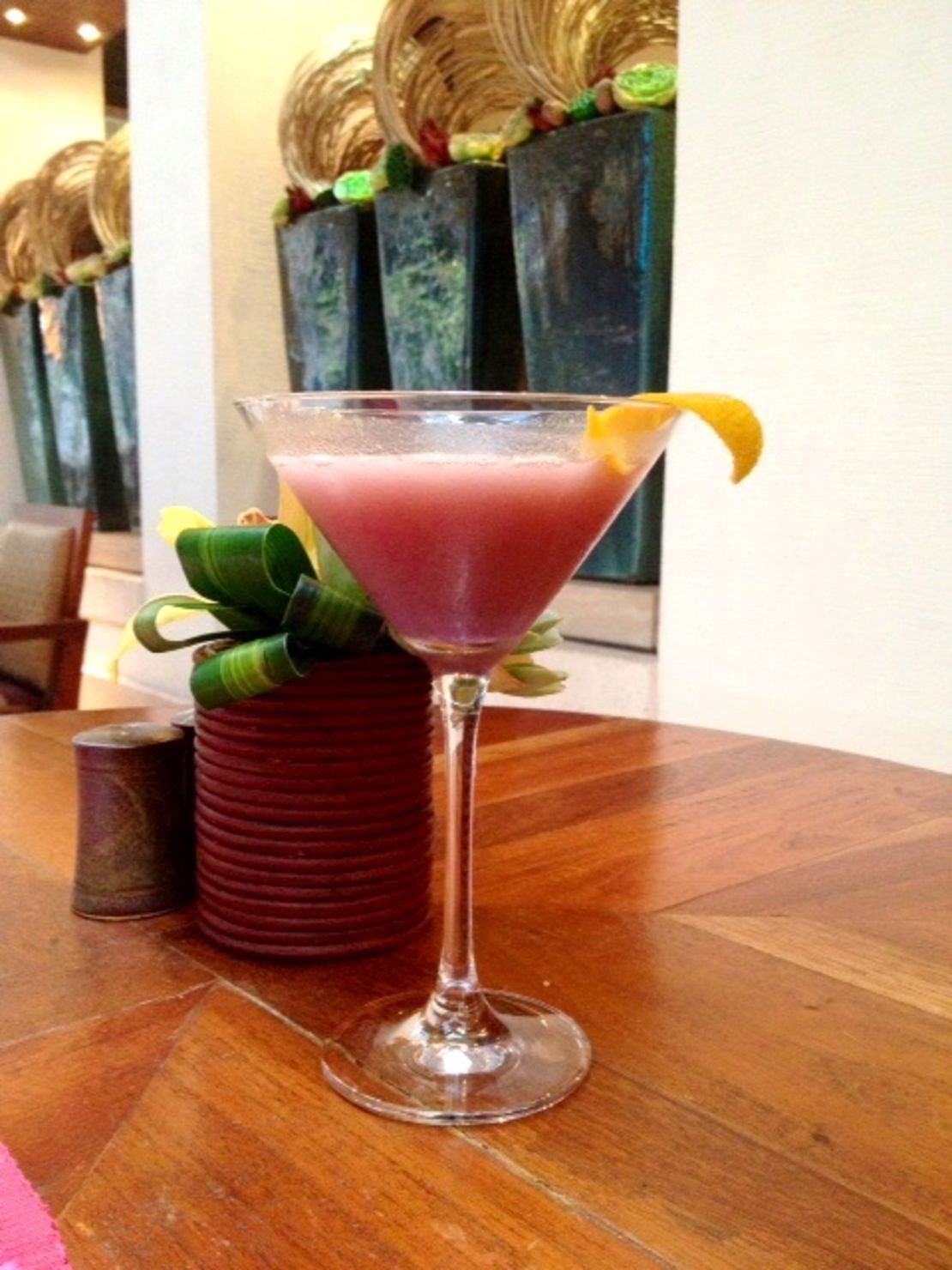 The Ube Martini includes purple yam, cranberry and vodka. 