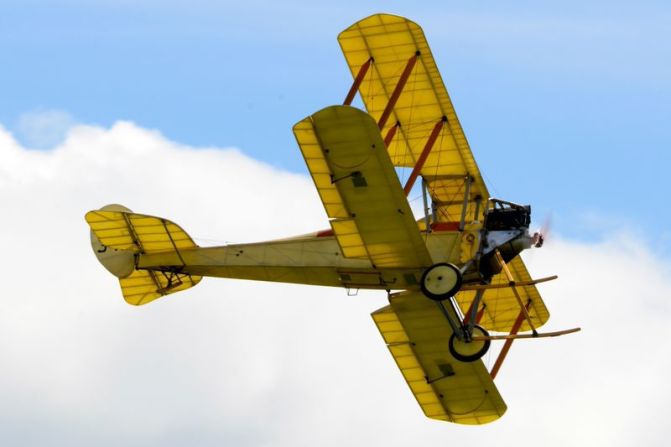 The Royal Aircraft Factory BE2c was Britain's first ever military aeroplane. Fashioned at Farnborough in the Royal Aircraft Factory in 1912, the legendary machine happily returns to its home turf this July.