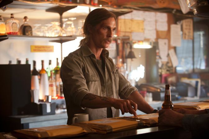 If the intriguing plot isn't enough to keep you hooked from one episode to the next of HBO's "True Detective," what about Matthew McConaughey's performance? His transformation from clean-cut to grizzled alone makes the first season a prime candidate for binge-watching -- though <a href="index.php?page=&url=http%3A%2F%2Fwww.rollingstone.com%2Ftv%2Ffeatures%2Fwhat-went-wrong-with-true-detective-season-2-20150810" target="_blank" target="_blank">fans weren't as thrilled with season 2</a>. 