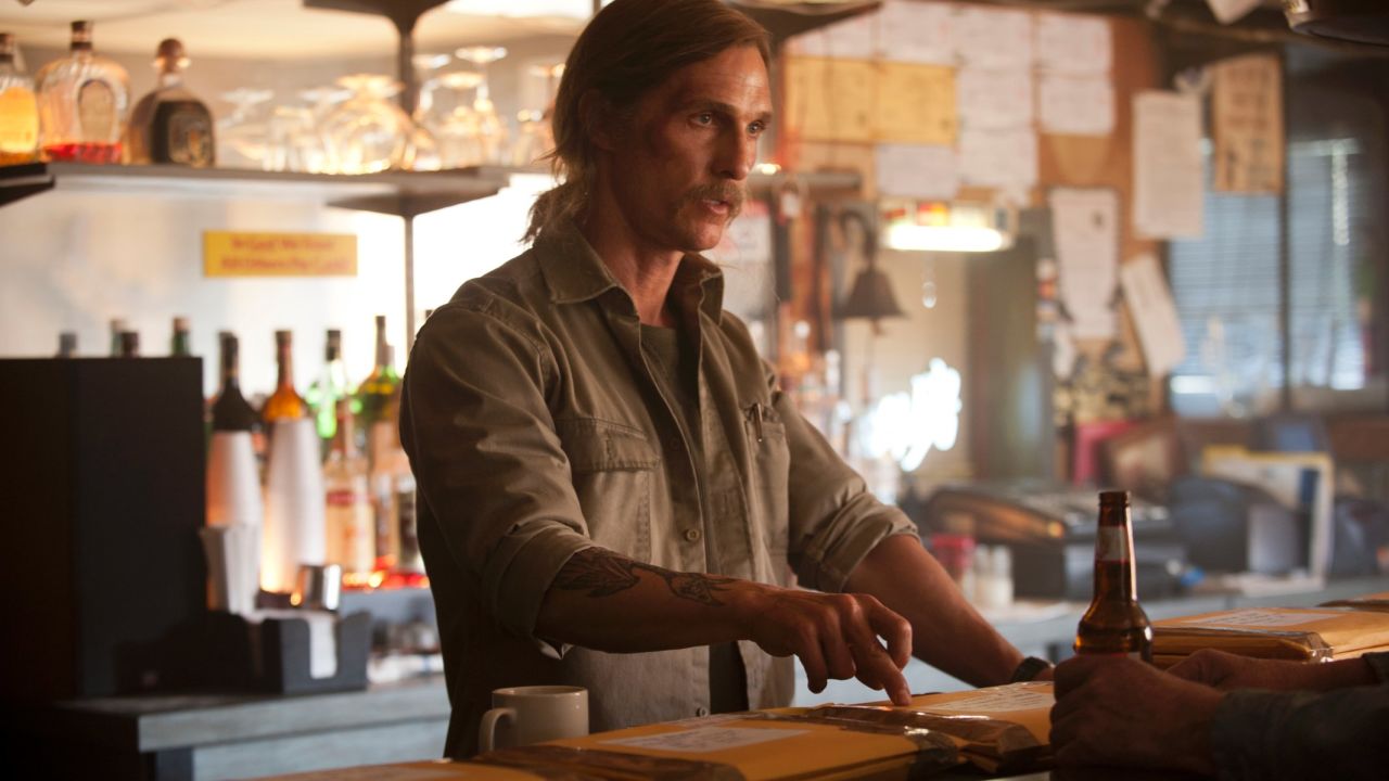 Matthew McConaughey's Rust Cohle is down on the world.