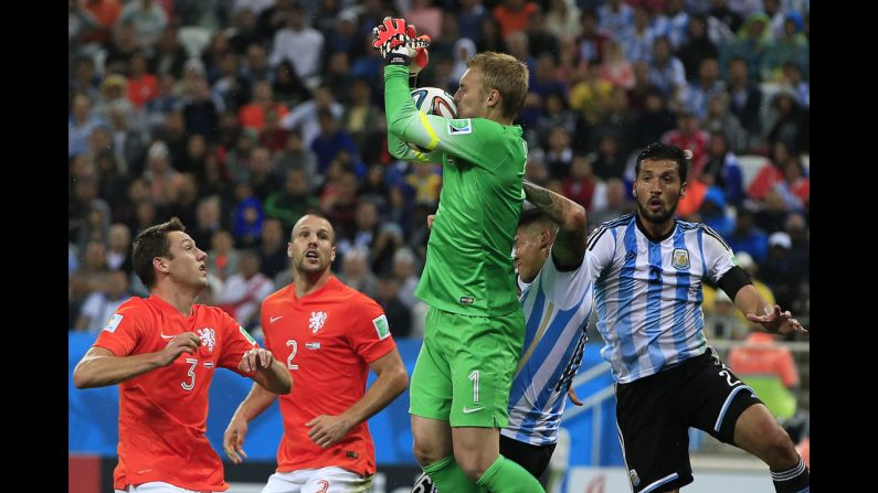 Cillessen makes a save.