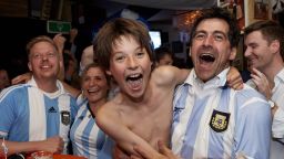 wc argentina fans victory