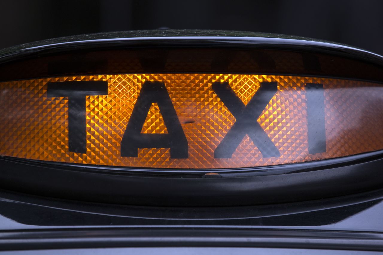 The only time a cabbie with a big head is a good thing.