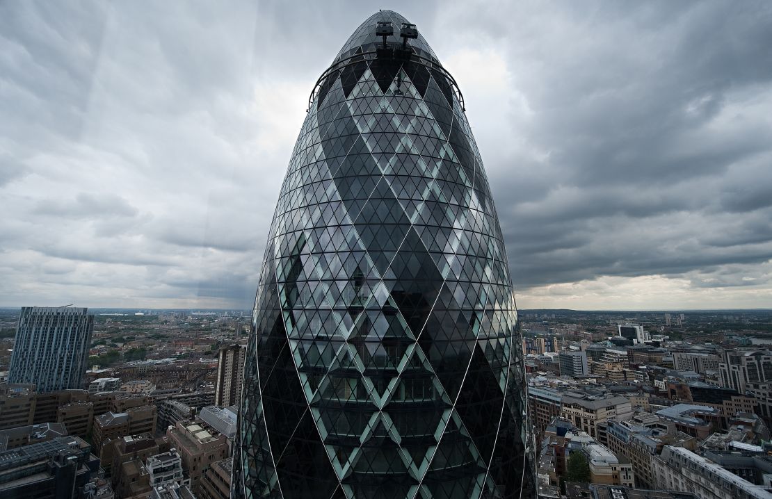 The Gherken looks like a giant suppository. Symbolism at its finest.