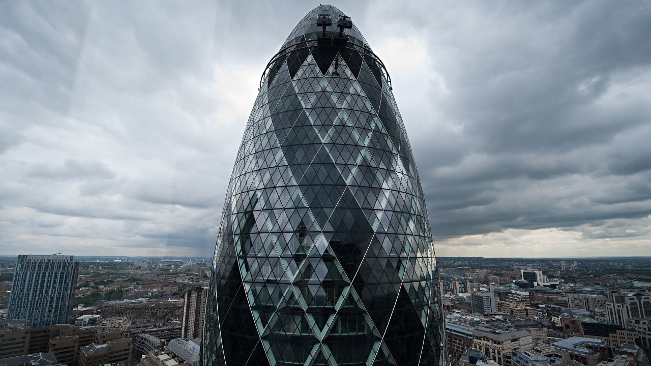 The Gherken looks like a giant suppository. Symbolism at its finest.