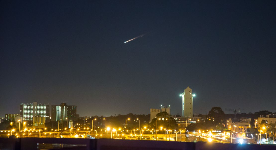 Steven Wright: "At first I thought it was a low-flying jet with some wild vapor trails, because it was moving that fast."