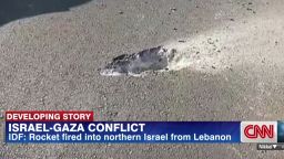 Israeli Defense Forces say a rocket fired into northern Israel came from southern Lebanon.