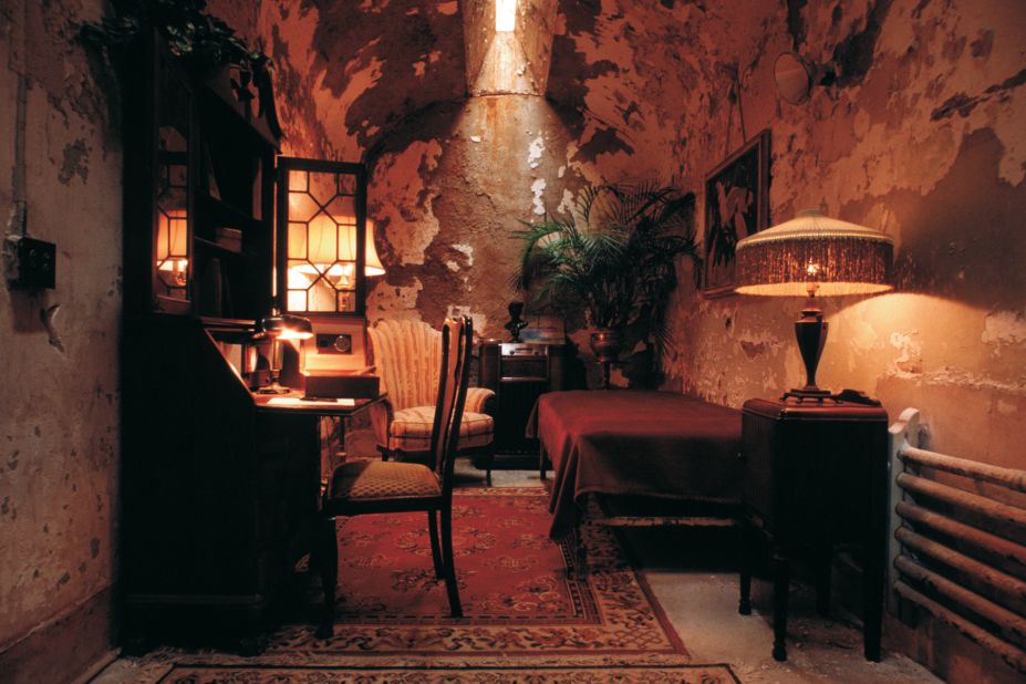 Al Capone spent eight months in Philadelphia's Eastern State Penitentiary in 1929.  During this, his first incarceration, he was treated much differently than the general population, living in a cell furnished with luxurious amenities.