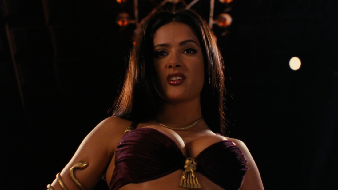 Bela Lugosi's Dracula had a measure of sensuality, but Salma Hayek's ruthless Santanico Pandemonium in 1996's "From Dusk Til Dawn" tipped the scales. 